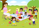 پیش‌نمایش فایل teacher-teaching-kids-in-garden-9467469 از پک متفرقه