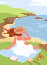 پیش‌نمایش فایل woman-enjoy-sitting-on-a-cliff-9467460 از پک متفرقه