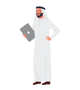 پیش‌نمایش فایل arab-businessman-holding-laptop-9465753 از پک مرد عرب کسب‌وکار