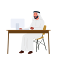 پیش‌نمایش فایل arab-businessman-working-at-desk-9465757 از پک مرد عرب کسب‌وکار