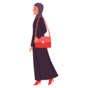 پیش‌نمایش فایل arabic-business-woman-walking-with-purse-9465764 از پک زن عرب کسب‌وکار
