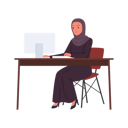 پیش‌نمایش فایل arabic-business-woman-working-on-computer-9465762 از پک زن عرب کسب‌وکار