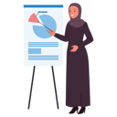 پیش‌نمایش فایل business-woman-presenting-graph-9465767 از پک زن عرب کسب‌وکار