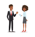 پیش‌نمایش فایل businessman-discussing-with-female-employee-9483704 از پک فعالیت افراد