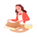 پیش‌نمایش فایل female-baker-preparing-dough-using-rolling-pin-9483721 از پک فعالیت افراد