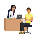 پیش‌نمایش فایل man-discussing-with-female-manager-9483722 از پک فعالیت افراد