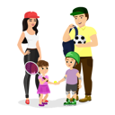پیش‌نمایش فایل family-with-sports-equipment-9484550 از پک متفرقه