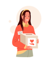 پیش‌نمایش فایل female-volunteer-collecting-donation-9484539 از پک متفرقه