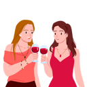 پیش‌نمایش فایل girls-with-wine-glass-9484542 از پک متفرقه