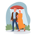 پیش‌نمایش فایل aged-couple-walking-with-umbrella-9484269 از پک فعالیت افراد