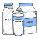 پیش‌نمایش فایل milk-carton-and-milk-bottle-and-milk-glass-11998956 از پک شیر
