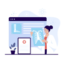 پیش‌نمایش فایل radiologist-checking-x-ray-7451114 از پک آزمایشگاه پزشکی
