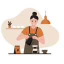 پیش‌نمایش فایل female-barista-making-coffee-7549188 از پک کافی شاپ