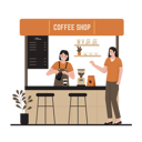 پیش‌نمایش فایل female-barista-making-coffee-at-street-shop-7549190 از پک کافی شاپ
