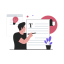 پیش‌نمایش فایل man-copywriting-9293273 از پک تبلیغات اینترنتی