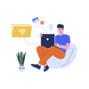 پیش‌نمایش فایل file-transfer-with-folder-9866076 از پک فناوری ابری