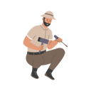 پیش‌نمایش فایل archeologist-man-with-hammer-10099790 از پک باستان شناس