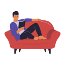 پیش‌نمایش فایل man-reading-book-10443549 از پک افراد در حال مطالعه کتاب
