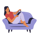 پیش‌نمایش فایل woman-immersed-in-a-book-10443545 از پک افراد در حال مطالعه کتاب