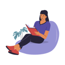 پیش‌نمایش فایل woman-reading-book-10443430 از پک افراد در حال مطالعه کتاب