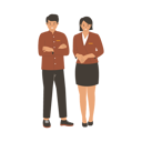 پیش‌نمایش فایل hotel-reception-staff-11495053 از پک کارکنان هتل