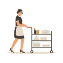 پیش‌نمایش فایل hotel-room-service-worker-11495052 از پک کارکنان هتل