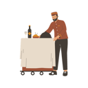پیش‌نمایش فایل room-catering-service-in-hotel-11495055 از پک کارکنان هتل