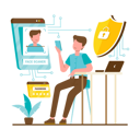 پیش‌نمایش فایل face-scanning-5213073 از پک امنیت سیستم