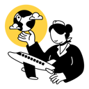 پیش‌نمایش فایل flight-attendant-explains-the-purpose-of-the-flight-7138940 از پک شغل و حرفه