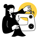 پیش‌نمایش فایل woman-sewing-clothes-with-sewing-machine-7138945 از پک شغل و حرفه