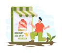 پیش‌نمایش فایل man-love-to-get-discounts-on-online-shopping-3964252 از پک خرید آنلاین