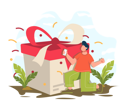 پیش‌نمایش فایل man-love-to-get-gift-on-online-shopping-3964253 از پک خرید آنلاین