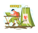 پیش‌نمایش فایل man-sitting-in-front-of-laptop-and-reviewing-shopping-items-3964260 از پک خرید آنلاین
