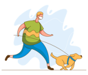 پیش‌نمایش فایل man-running-with-the-dog-wearing-a-mask-4075705 از پک همیشه ماسک زدن