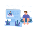 پیش‌نمایش فایل man-learning-yoga-using-online-4065208 از پک ورزش در همه‌گیری