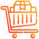 پیش‌نمایش فایل shopping-cart-with-a-box-10767041 از پک تجارت الکترونیک