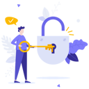 پیش‌نمایش فایل person-opening-padlock-with-key-5627553 از پک متفرقه
