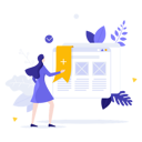 پیش‌نمایش فایل woman-looking-at-webpage-in-browser-windows-with-bookmark-7209347 از پک سبک زندگی زن