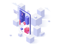 پیش‌نمایش فایل blocks-seen-through-smartphone-with-augmented-reality-mobile-application-2974799 از پک فناوری‌های هوشمند