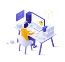 پیش‌نمایش فایل analyst-working-at-computer-with-diagram-or-chart-on-screen-3047790 از پک تحلیل داده
