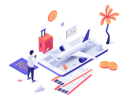 پیش‌نمایش فایل man-searching-air-ticket-for-summer-travel-3048060 از پک سفر