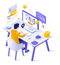 پیش‌نمایش فایل boy-doing-online-payment-4521390 از پک انتقال پول و پرداخت‌های الکترونیکی