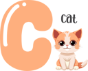 پیش‌نمایش فایل cat-11676044 از پک الفبای حیوانات
