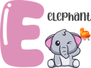 پیش‌نمایش فایل elephant-11676046 از پک الفبای حیوانات