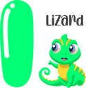 پیش‌نمایش فایل lizard-11676050 از پک الفبای حیوانات
