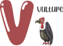پیش‌نمایش فایل vulture-11676063 از پک الفبای حیوانات