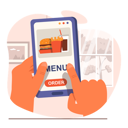 پیش‌نمایش فایل online-food-application-4650520 از پک تحویل غذا