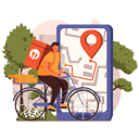 پیش‌نمایش فایل tracking-food-delivery-4650523 از پک تحویل غذا