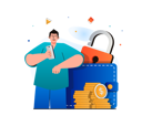 پیش‌نمایش فایل wallet-fund-security-4658569 از پک پرداخت امن