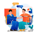 پیش‌نمایش فایل business-partners-doing-online-dealing-4738114 از پک کسب و کار